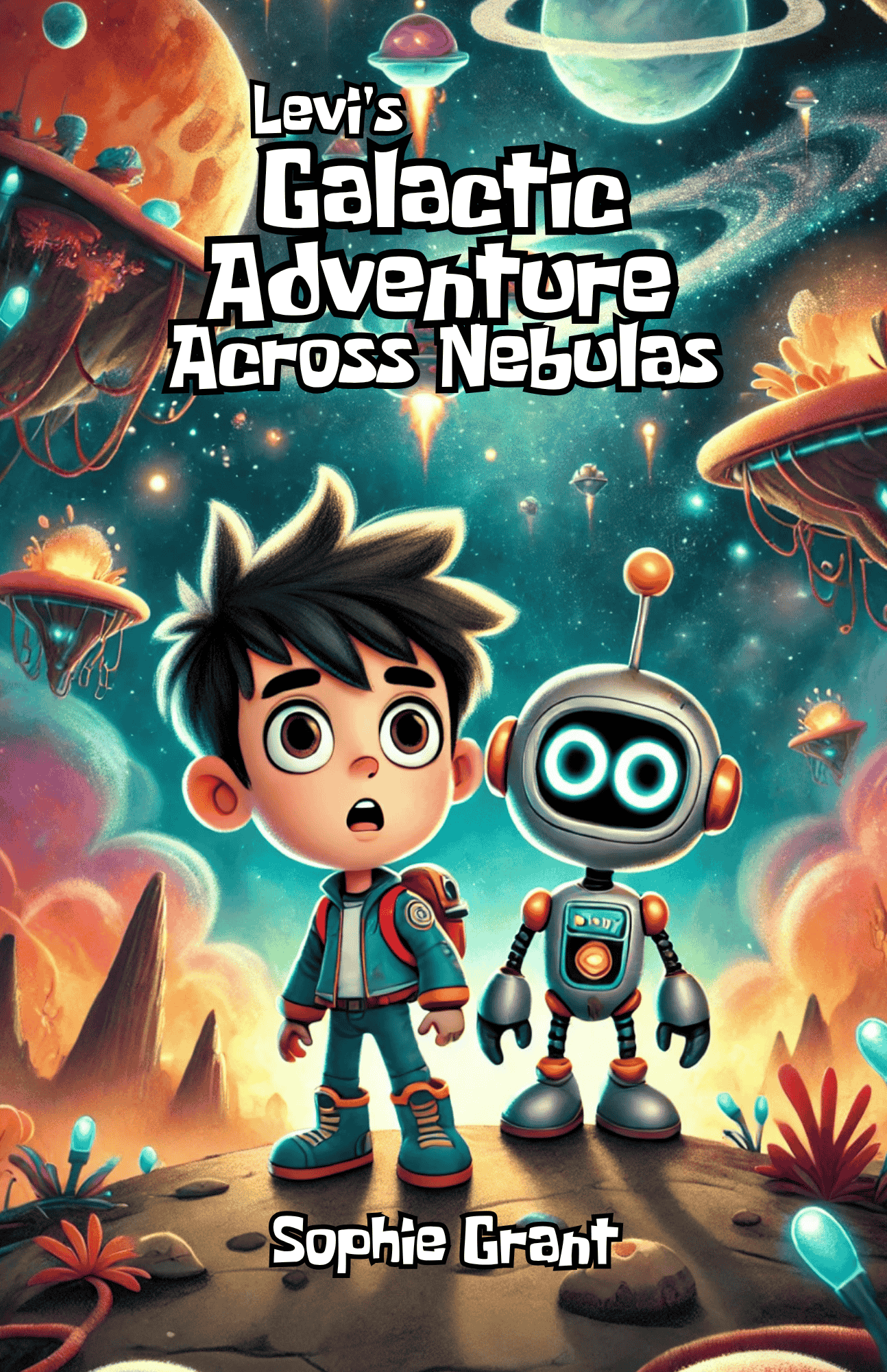 Levi's Galactic Adventure Across Nebulas